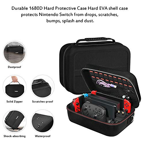 iVoler Game Traveler Deluxe and Storage Case for Nintendo Switch and Switch OLED