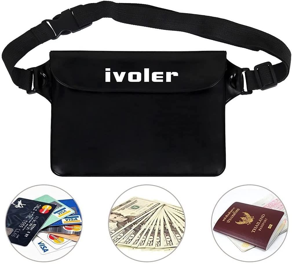 Ivoler Waterproof Pouch Bag 2 Pack Universal Waterproof Case Dry Bag 