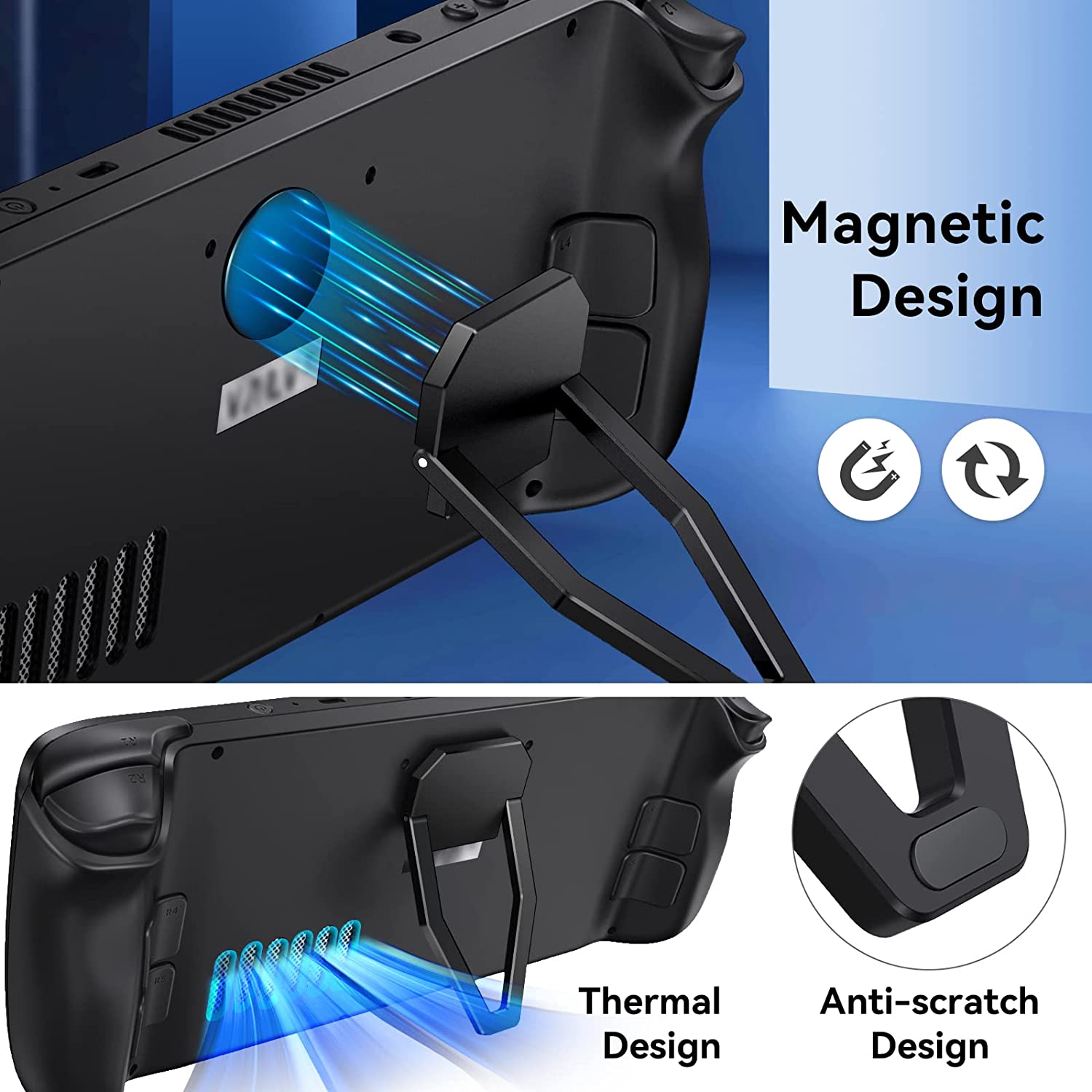 Detachable Magnetic Portable Stand for Steam Deck