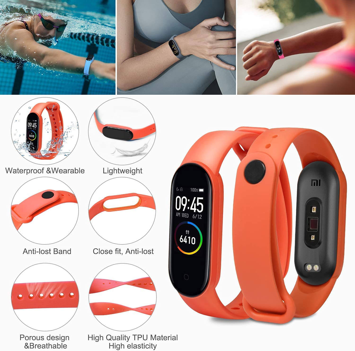 ivoler 16 Piezas Correas por Mi Band 7/6/6 NFC/5/Amazfit Band 5